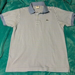 Vintage size 4 men’s Lacoste striped polo in great condition.